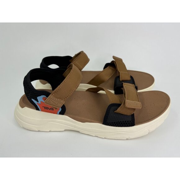 Teva Zymic Mens Stappy Foam Comfort Open Toe Sandals Tan 12 - Picture 5 of 7